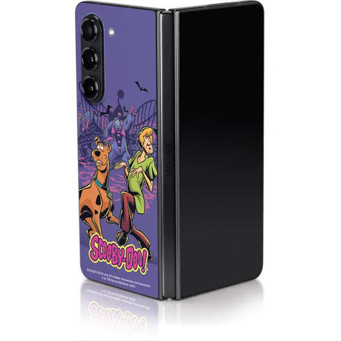 Scooby-Doo Shaggy and Ghost Clown Galaxy Z Fold5 5G Skin