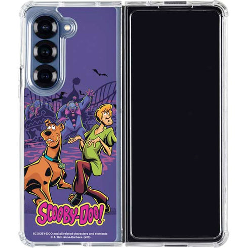 Scooby-Doo Shaggy and Ghost Clown Galaxy Z Fold6 Clear Case