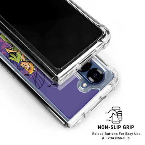 Scooby-Doo Shaggy and Ghost Clown Galaxy Z Fold6 Clear Case