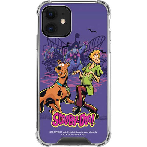 Scooby-Doo Shaggy and Ghost Clown iPhone 12 Clear Case