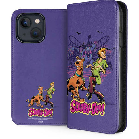 Scooby-Doo Shaggy and Ghost Clown iPhone 13 Folio Case