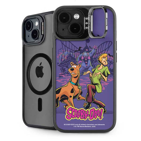 Scooby-Doo Shaggy and Ghost Clown iPhone 15 Kickstand Case