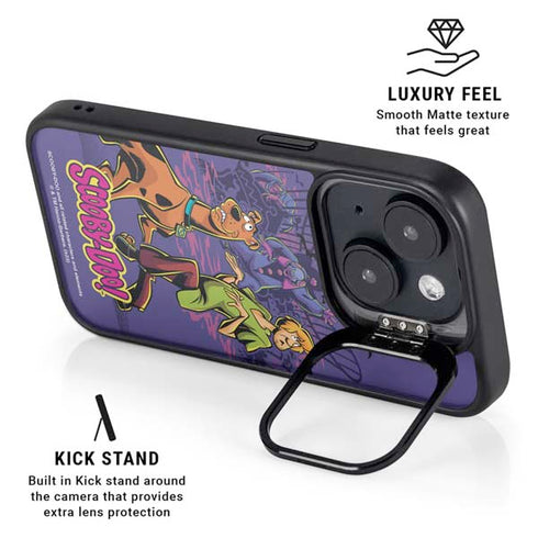 Scooby-Doo Shaggy and Ghost Clown iPhone 15 Kickstand Case