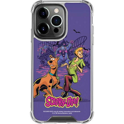 Scooby-Doo Shaggy and Ghost Clown iPhone 16 Pro Max Clear Case