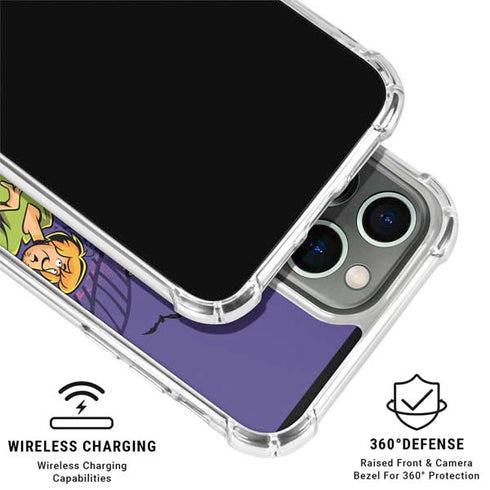Scooby-Doo Shaggy and Ghost Clown iPhone 16 Pro Max Clear Case