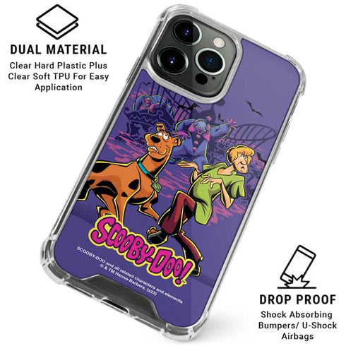 Scooby-Doo Shaggy and Ghost Clown iPhone 16 Pro Max Clear Case
