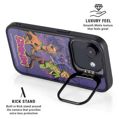 Scooby-Doo Shaggy and Ghost Clown iPhone 16e Kickstand Case