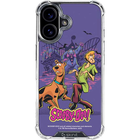 Scooby-Doo Shaggy and Ghost Clown iPhone 17 Clear Case