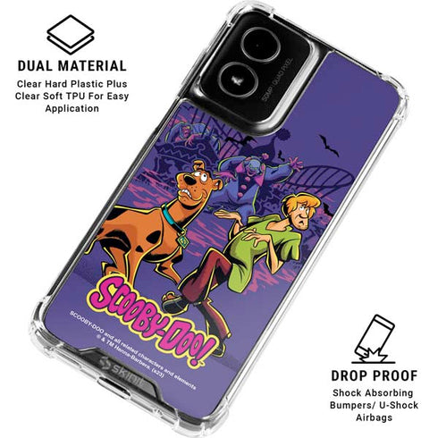 Scooby-Doo Shaggy and Ghost Clown Moto G Power 5G (2024) Clear Case