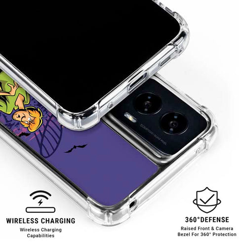 Scooby-Doo Shaggy and Ghost Clown Moto G Power 5G (2024) Clear Case