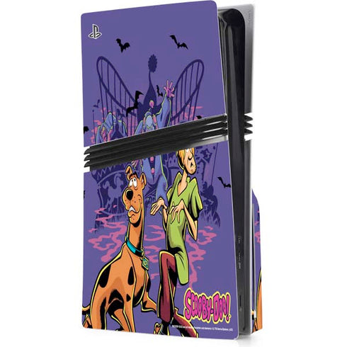 Scooby-Doo Shaggy and Ghost Clown PS5 Pro Disk Console Skin