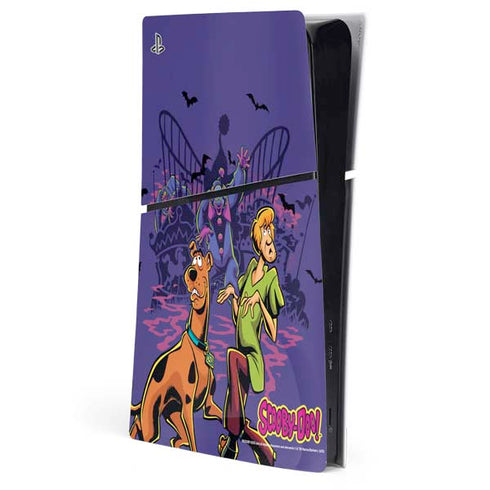 Scooby-Doo Shaggy and Ghost Clown PS5 Slim Digital Edition Console Skin