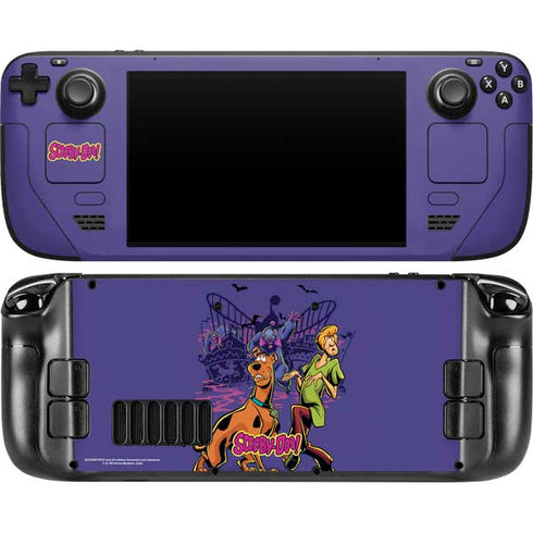 Scooby-Doo Shaggy and Ghost Clown Steam Deck Handheld Gaming Computer OLED Skin
