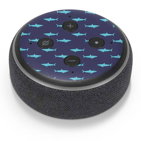 Shark Print Amazon Echo Dot Skin