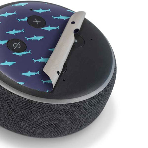Shark Print Amazon Echo Dot Skin