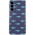 Shark Print Galaxy A55 5G Clear Case