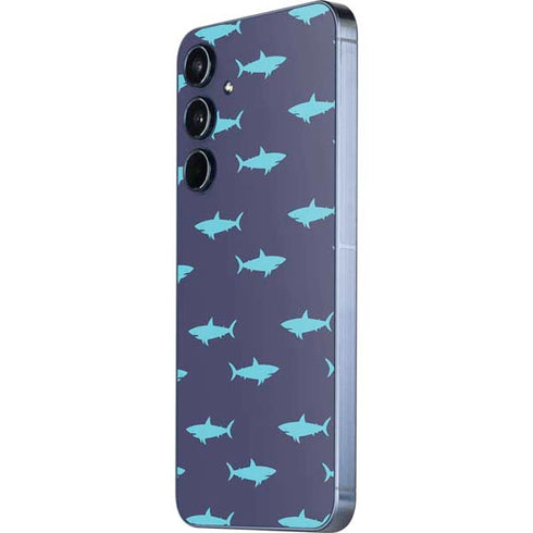 Shark Print Galaxy A55 5G Skin