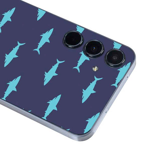 Shark Print Galaxy A55 5G Skin