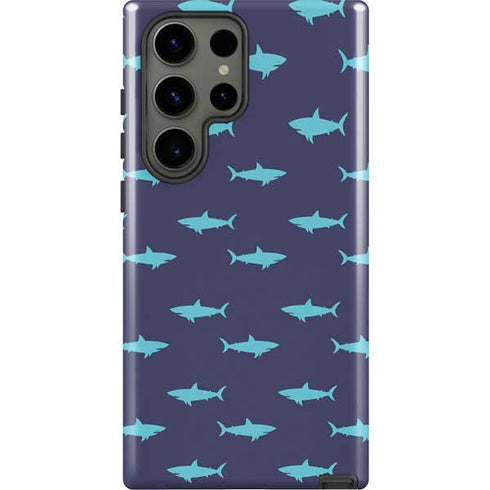 Shark Print Galaxy S23 Ultra Pro Case