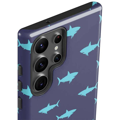 Shark Print Galaxy S23 Ultra Pro Case