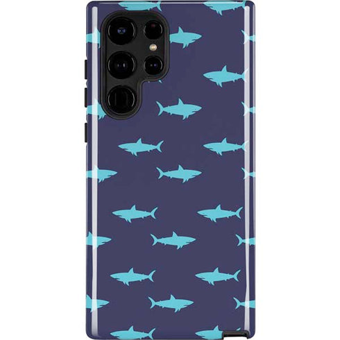 Shark Print Galaxy Cases