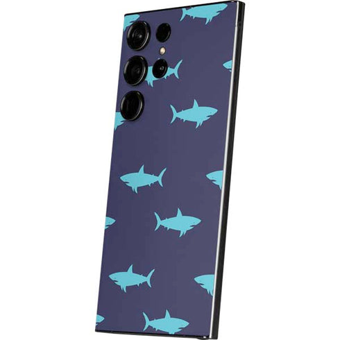 Shark Print Galaxy S24 Ultra Skin