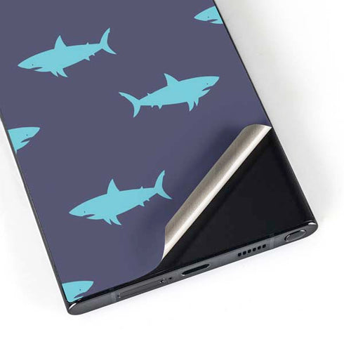 Shark Print Galaxy S25 Ultra Skin