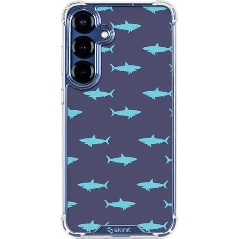 Shark Print Galaxy S25 Clear Case
