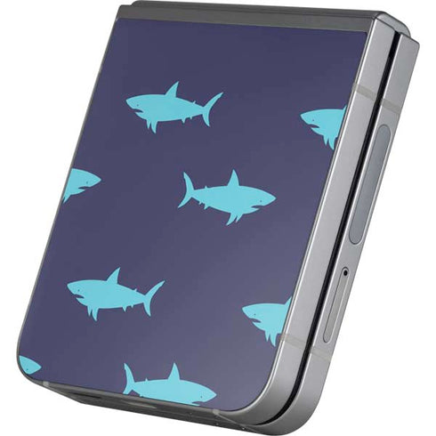 Shark Print Galaxy Z Flip6 Skin