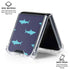 Shark Print Galaxy Z Flip6 Clear Case