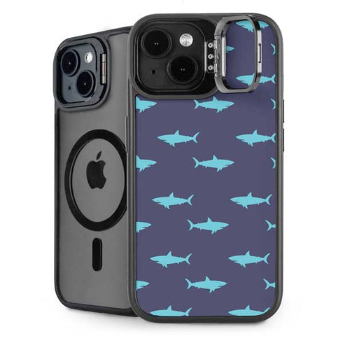 Shark Print iPhone 13 Kickstand Case
