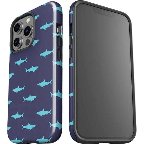 Shark Print iPhone 15 Pro Impact Case