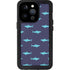 Shark Print iPhone 15 Pro Waterproof Case