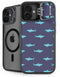 Shark Print iPhone 16 Plus Kickstand Case