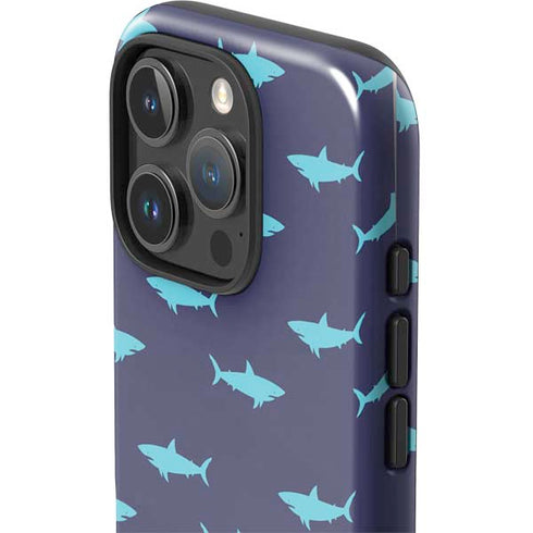 Shark Print iPhone 16 Pro Impact Case