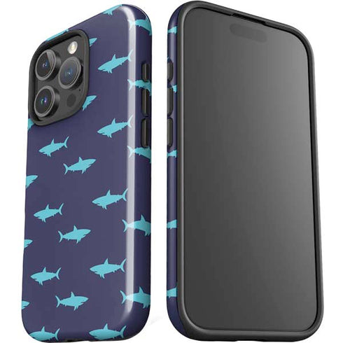 Shark Print iPhone 16 Pro Max Impact Case