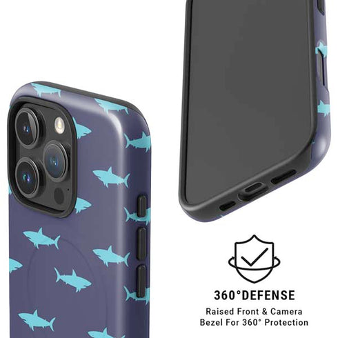 Shark Print iPhone 16 Pro Max Magsafe Impact Case