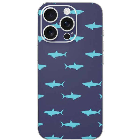 Shark Print iPhone 16 Pro Skin