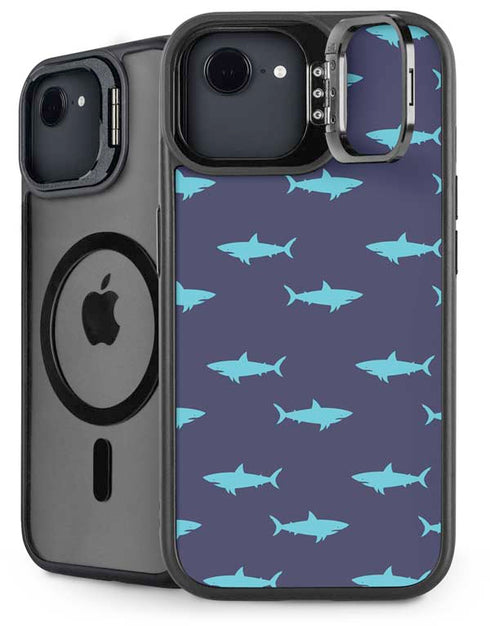 Shark Print iPhone 16e Kickstand Case