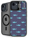Shark Print iPhone 16e Kickstand Case