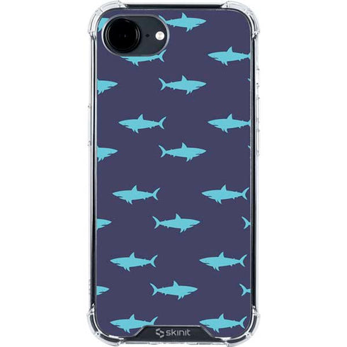 Shark Print iPhone 16e Clear Case