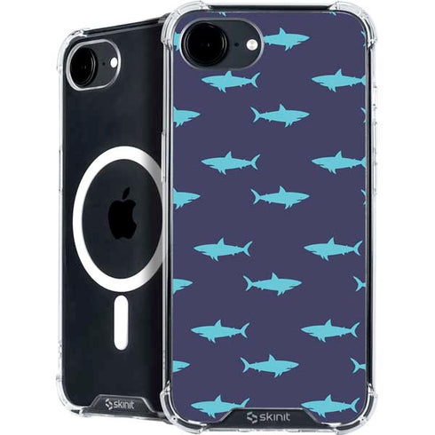 Shark Print iPhone 16e MagSafe Case