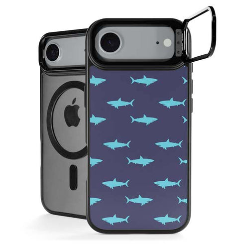 Shark Print iPhone 17 Air Kickstand Case
