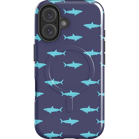 Shark Print iPhone 17 Magsafe Impact Case