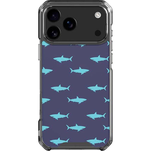 Shark Print iPhone 17 Pro Max Clear Case