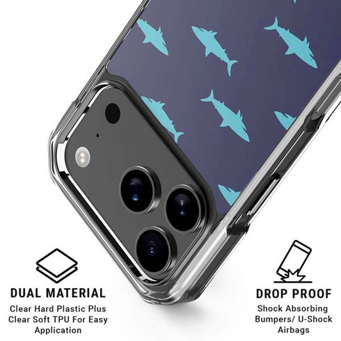 Shark Print iPhone 17 Pro Max MagSafe Case