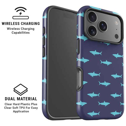 Shark Print iPhone 17 Pro Max Magsafe Impact Case