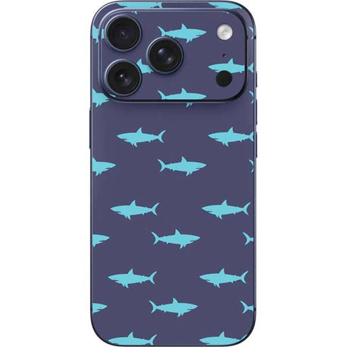Shark Print iPhone 17 Pro Skin
