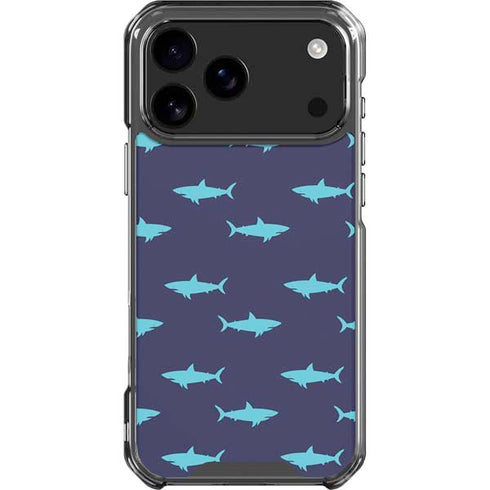 Shark Print iPhone 18 Pro Max Clear Case