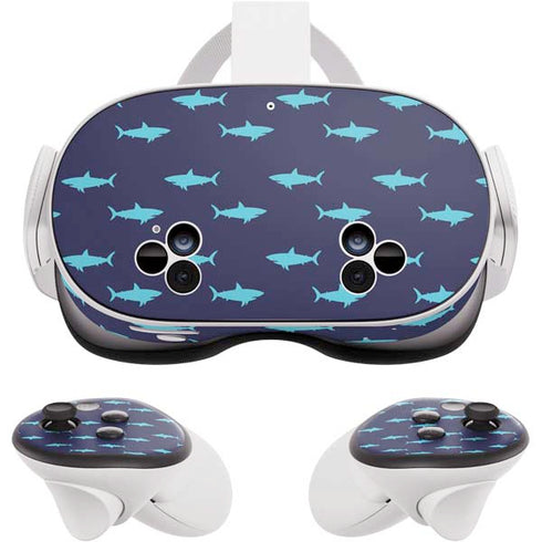 Shark Print Meta Quest 3S Skin